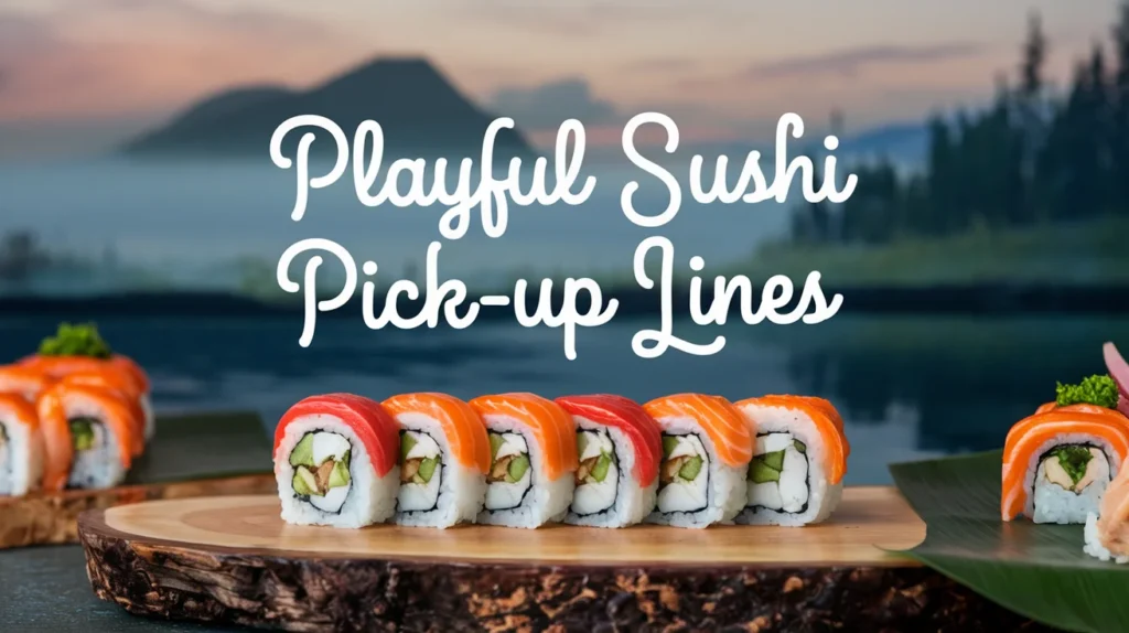 Playful Sushi Pick-Up Lines