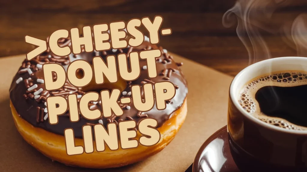 🍩 Cheesy Donut Pick-Up Lines