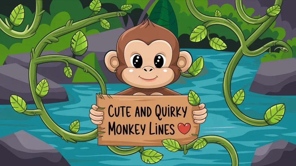 Cute and Quirky Monkey Lines