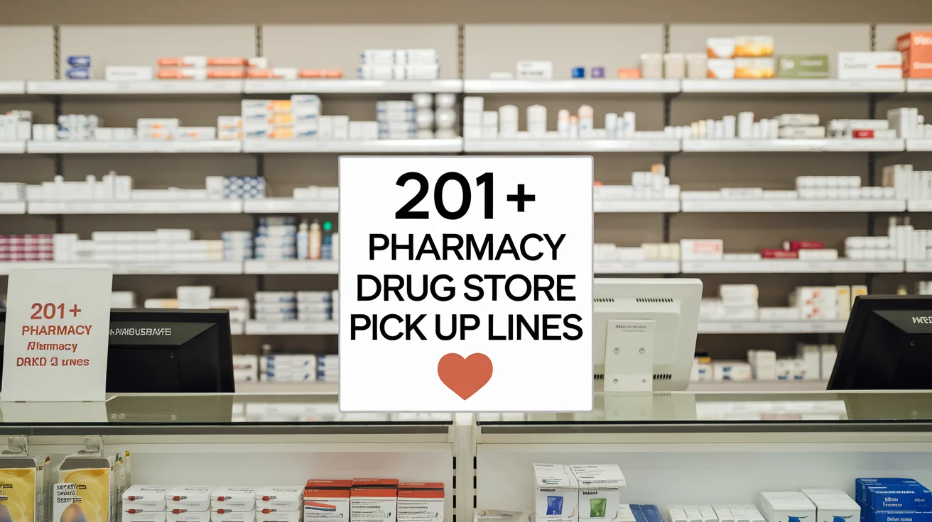 Pharmacy Drug Store Pick Up Lines