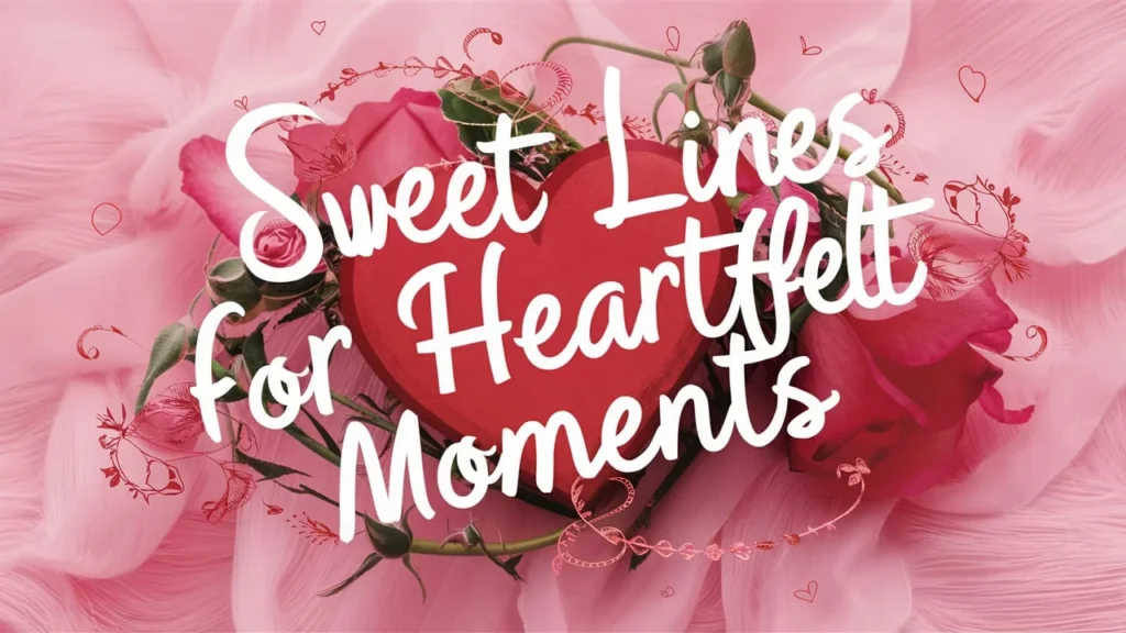 Sweet Lines for Heartfelt Moments