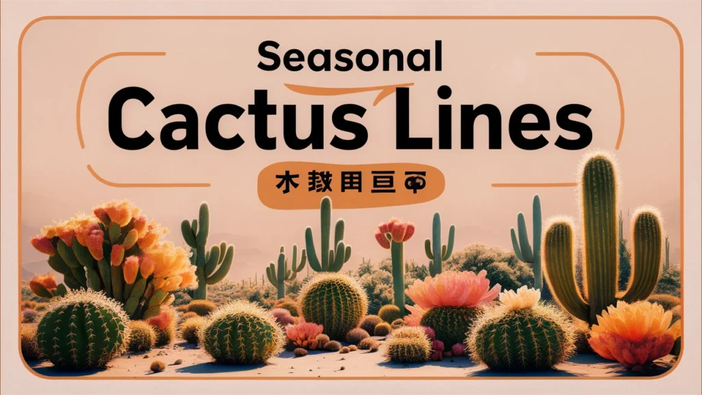 Seasonal Cactus Lines