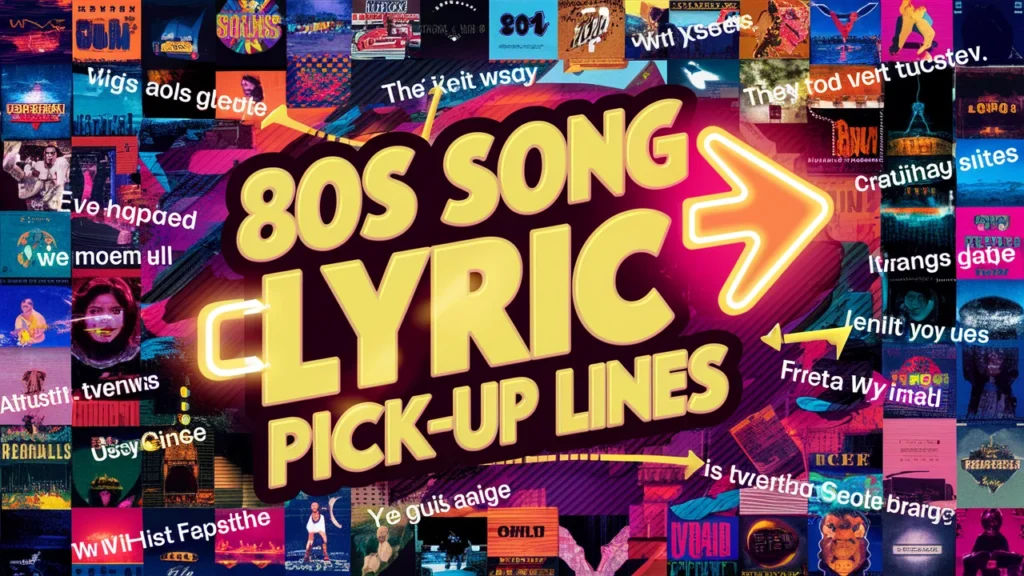 80s Song Lyric Pick-Up Lines