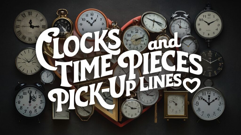 Clocks and Time Pieces Pick-Up Lines